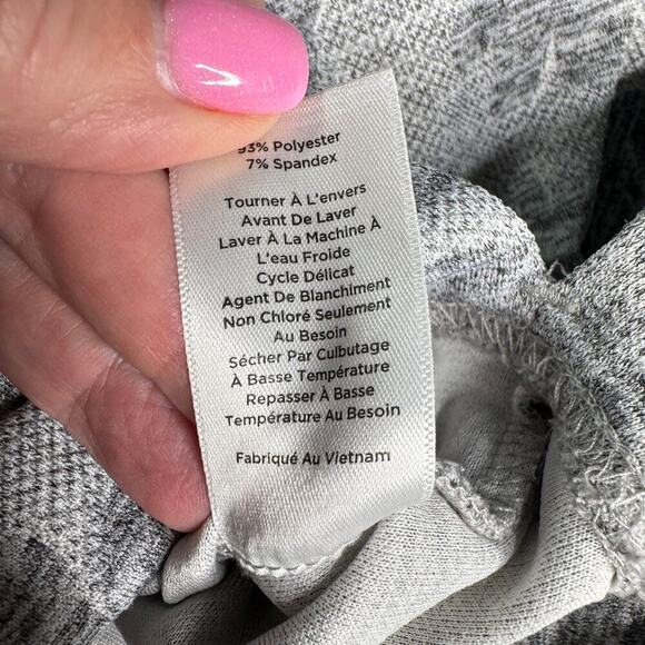 Talbots Women’s Large Gray Cowl Neck Pullover Sweatshirt Top Floral Print Pocket - Picture 10 of 10